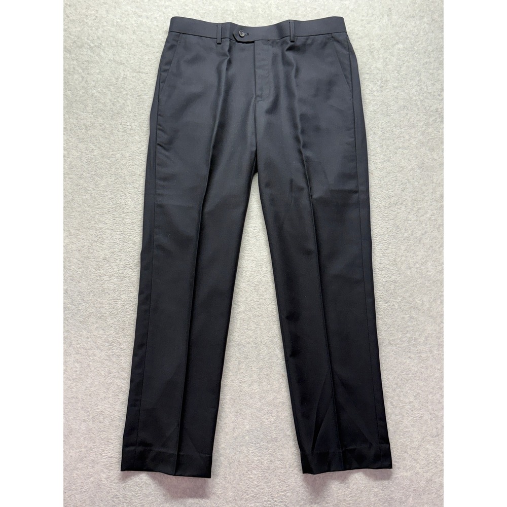 Giorgio Fiorelli Mens Navy Blue Superlux Super Fine Dress Pants Size 36